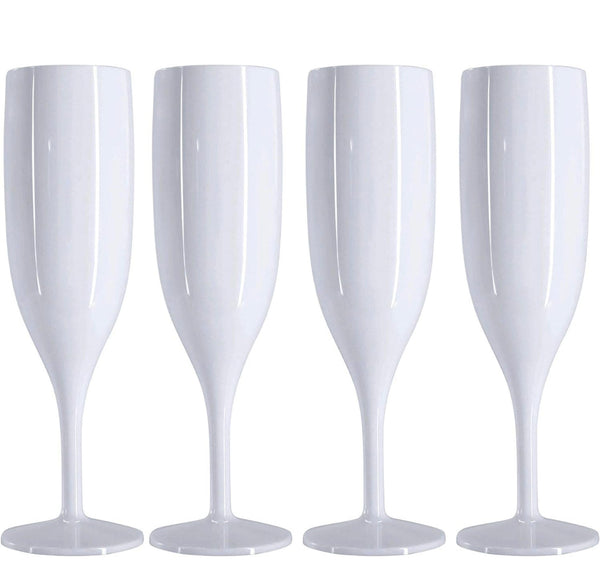 Plastic Flutes glasses