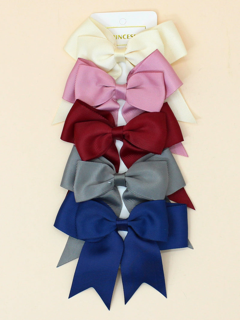 pack of 5 hair bows