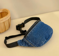 PRE ORDER Children's Denim Crossbody Bag Waist Bag