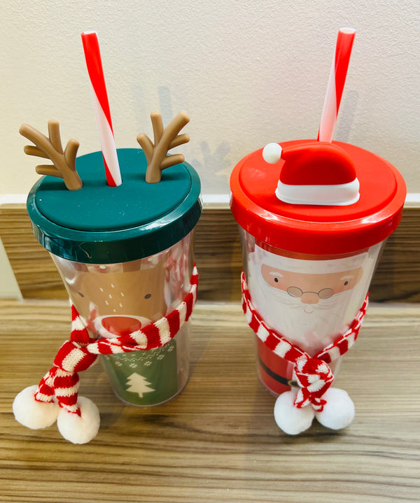 Christmas cup with scarf