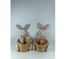 Easter bunny wicker basket