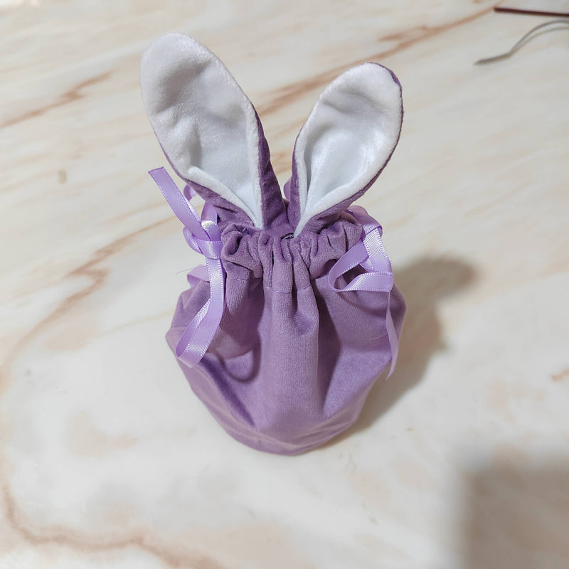 Velvet bunny ear bags