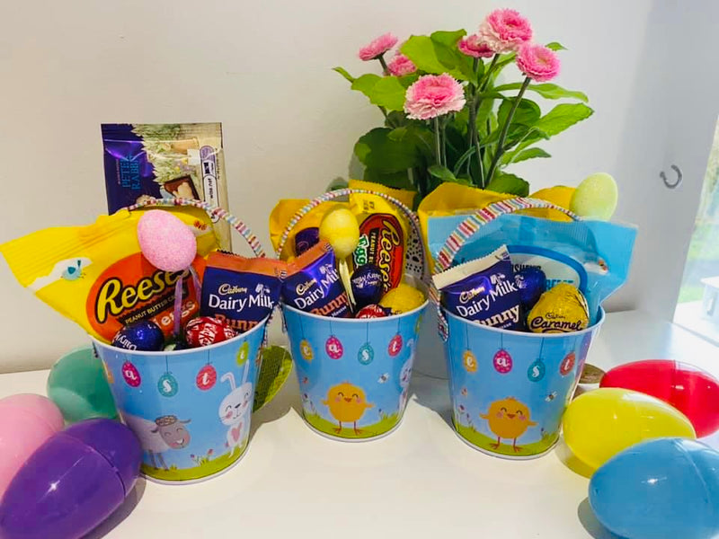 pack of 5 Metal Easter Bucket Random section - please only purchase if you are happy with random