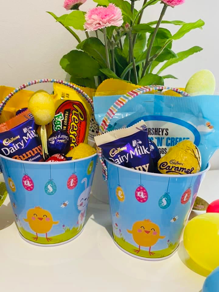 pack of 5 Metal Easter Bucket Random section - please only purchase if you are happy with random