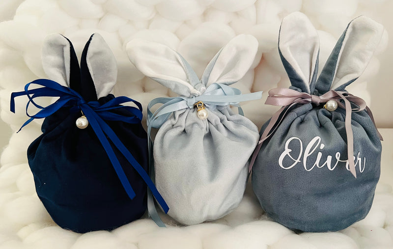 Velvet bunny ear bags