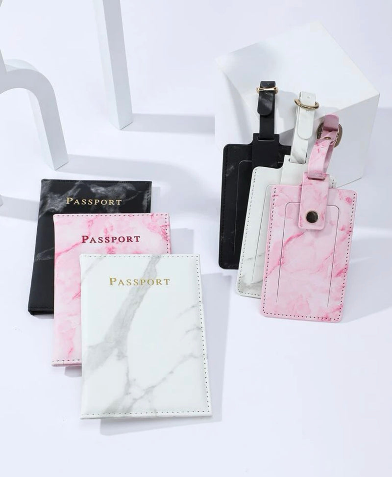 PRE ORDER Passport holder and tag set