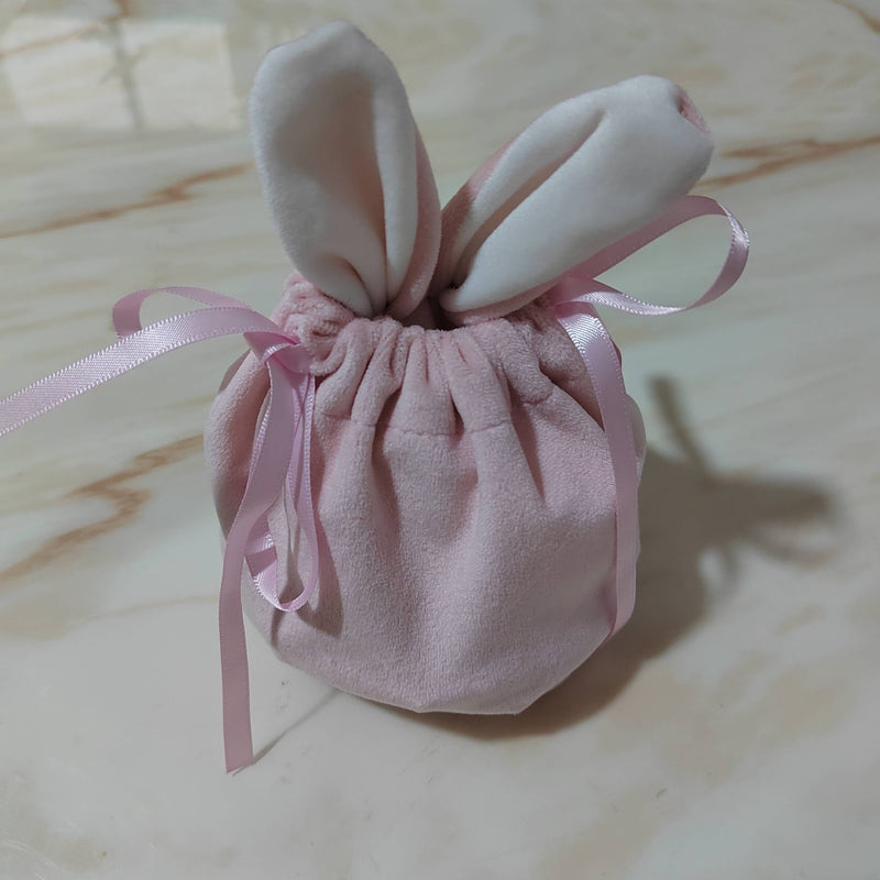 Velvet bunny ear bags