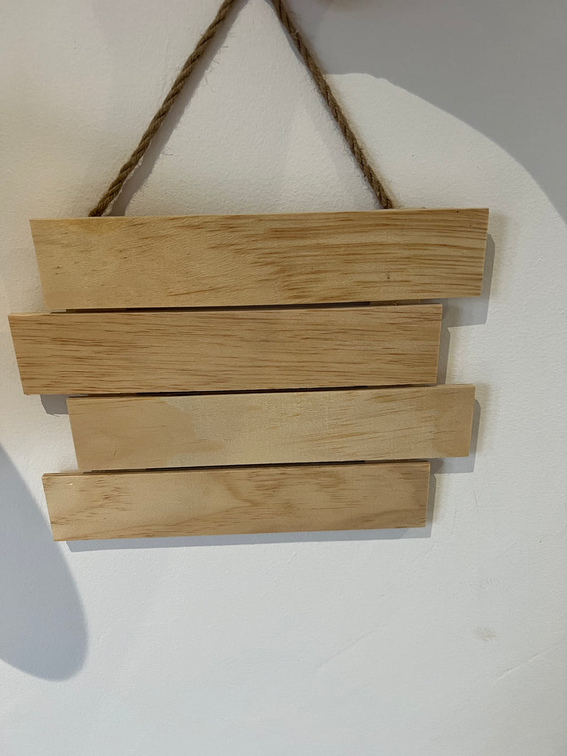 Wooden Hanging Sign