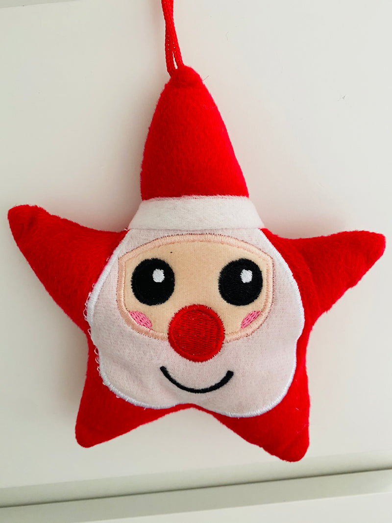 Star Plush Decoration Pack of 6