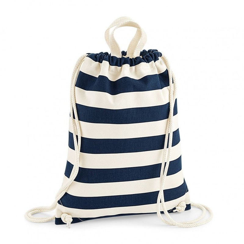 Nautical Striped gym sac