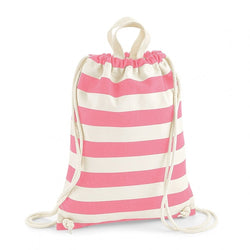 Nautical Striped gym sac